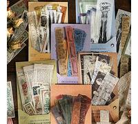 240 Pack d'Autocollants, 6 styles différents Stickers Étiquettes, poèmes, motifs, galaxies, plantes pour Etiquettes Adhésif Deco de DIY Album Photo Scrapbooking