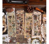 240 Pcs/12 Feuille Stickers Autocollant Scrapbooking,Stickers Scrapbooking Autocollant Autocollants Pour DIY Journal Scrapbooking