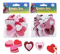 240 Pcs Autocollants Cœur en Mousse Stickers, Autocollants en Mousse de Paillettes Stickers, Autocollantes Coeur Stickers Paillettes, pour Saint Valentin Anniversaire Artisanal Mariage Décoration