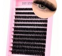 240 pièces Cils en grappes 3D en vison russe D Curl, 0,07 mm 9-18 mm densité mixte moelleux réutilisables, cils œil de chat faciles à utiliser pour débutants, idéal pour le port quotidien et le maquil