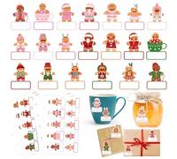 240 Pièces Étiquettes Cadeau de Noël, Autocollants de Noël, Autocollants de Cachetage de Noël, Merry Christmas Sticker Auto-Adhésif, Étiquettes Décoratives de Cadeaux de Vacances pour Boîtes, Sacs