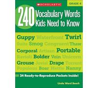 240 Vocabulary Words Kids Need to Know: Grade 4