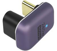 240 W 40 Gbps U Forme Usb C Adaptateur Usb 4.0 Type C Mâle Vers Femelle 180 Degré Angle Connecteurs,Indicateur Led Soutien 8K@60Hz Audio Et Vidéo,Pour Smartphone Ordinateur Portabl[HDM5230493]