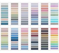 2400 onglets autocollants, marque-pages adhésifs transparents et colorés, marque-pages Post it, blocs-notes adhésifs transparents inscriptibles