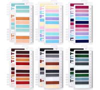 2400 Pièces Marque Page Adhesif, Index Tabs, 6 Styles Index Adhésifs Sticky Tabs Onglets D'indexation Pour Les Signets De Marquage De Page (Multicolore)