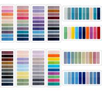 2400 Pièces Marque Page Adhesif Sticky Notes 12 Sets Couleur Feuillets Autocollants Index Tabs Pet Multicolore Pour Les Signets, L'étude, Le Bureau