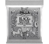 Ernie Ball Ernesto Palla - Cordes pour guitare classique, noir et argenté