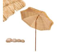 240cm 300cm Parasol D'Extérieur Paille Parasol De Paille Inclinable