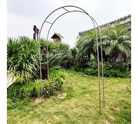 240cm H, Arche de Jardin Robuste en Acier, avec Base, Métallique Rosiers Treillis, pour Plantes Grimpantes, Arche de Mariage, Décoration Fête, Montage Facile(320 * 240 * 38cm)