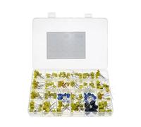 240pcs 63V 100V 24Value 1nF-1uF Correction capacitor package Box kit Polypropylene Film Capacitor Mixed set NWPNLXEA