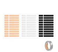 240pcs Ajusteurs de Taille Bagues Intelligentes pour Samsung Galaxy Ring, Ultra Human AIR RingConn 2/1 Amazfit Helio Tailleur Invisible pour Bagues Trop Grandes (Noir, Transparent, Chair)