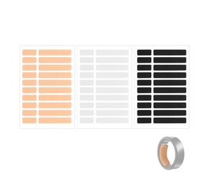 240pcs Ajusteurs de Taille Bagues Intelligentes pour Samsung Galaxy Ring, Ultra Human AIR RingConn 2/1 Amazfit Helio Tailleur Invisible pour Bagues Trop Grandes (Noir, Transparent, Chair)