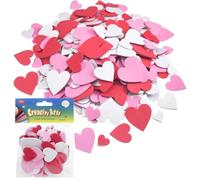 240PCS Autocollants Cœur en Mousse,Autocollantes Enfants Coeur Stickers,Paillettes Autocollants D'amour ,pour Saint Valentin Anniversaire Artisanal Mariage Décoration Cadeau Cartes de Vœux Enveloppe