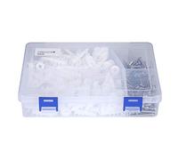 240pcs Chevilles d'Expansion Nylon, Vis en Acier Inoxydable 304, Ensemble de Vis d'Expansion - Matériaux Durables, Installation Facile, Pour Divers Types de Supports