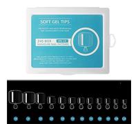 240pcs Faux Ongles À Orteils Français Ensembles Presse Sur Les Kits De Clouts Carrés Courts Portables Faux Pieds Mode Pointe Art Scolaire D'art École À La Maison Utilisation Des Accessoires