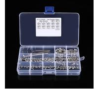 240pcs kit d'assortiment de vis sans tête à six pans creux M3 - M4 - M5 - M6 - M8 avec clés hexagonales-DBA