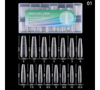 240pcs stiletto trapèze doux gel ongles conseils, avec lignes auxiliaires, pleine couverture extension faux ongles