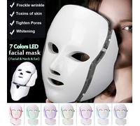 240W 7 couleurs PDT Lumière LED Photon Masque Facial Cou Rajeunissement de la Peau Anti-Vieillissement Dispositif Dream2713 YYV