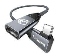 240W Câble d'Extension USB C 0.3M,Câble USB C 3.2 Mâle vers Femelle à Angle Droit,Charge Rapide Vidéo 4K PD 3.1 20Gbps,Extension de type C,pour PSVR2/USBC Hub/MacBook/iPhone15/Chargeur Mag-Safe