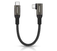 240W Cable USB C vers USB C 10CM, 5A PD QC 4.0 Cable USB C Court Charge Rapide Cable USB Type C Coudé en Nylon Tressé