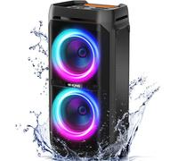 240W Peak(100W)Bluetooth Puissante Party,Haut Parleur San Fil Basses Percutantes/Massif 115Db,Enceinte Portable Lumineuse Étanche Ipx6 Avec Chargeur,Speaker Karaoké Avec Entrée Micro,Usb,Tf