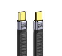 240W Plat Slim FPC Type-C USB-C vers USB4 100W Mâle à Mâle Données 8K Câble pour Téléphone Portable