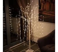 240x LED Saule pleureur Décoration extérieure Arbre Lampe Jardin Terrasse Éclairage debout