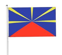 240x150 cm/8x5 Pieds Grand Drapeau de La Réunion Drapeau Réunionnais Idéal pour Parade Décoration Fête Célébration Fête Nationale Réunionnaise Décoration Intérieure Extérieure