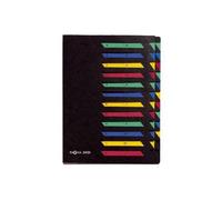 [24151-04] PAGNA Treur en carton souple 24 onglets colorés de A à Z Noir