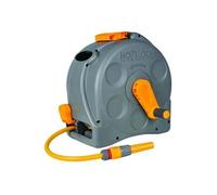 Dévidoir mural compact équipé avec tuyau d'arrosage Hozelock L. 25m diam. 12mm