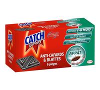 [2417563] CATCH Boîte de 6 pièges Contaminateurs Anti-Cafards & Blattes