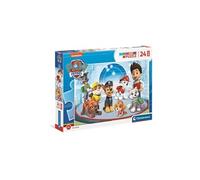 Clementoni - 24211 - Supercolor - Pat' Patrouille - 24 Maxi Pièces - Puzzle du Dessin Animé - Jeu de Création et Logique pour Enfants à partir de 3 Ans et Plus -
