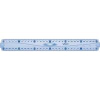 [242130 2-5] Maped Lot de 5 règles plate Triple décimètre Geometric en plasti...