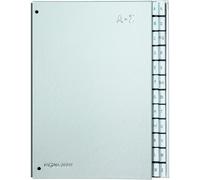 [24249-14] PAGNA Trieur à soufflet 24 onglets de A à Z dos tissé souple Argent