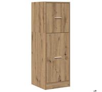[24298]Armoire d'apothicaire, MEUBLECHIC, Armoire de chambre/Cabinet haut - chêne artisanal bois d'ingénierie,Poids:27.4 Kg