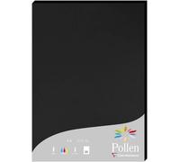 24298c - Étui De 25 Feuilles - Format A4 (21x29,7cm) - 210g/M² - Coloris Noir - Papier D'invitation Evènements Et Correspondance - Gamme Pollen - Papier Premium Lisse
