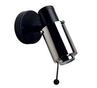 243 Lampe Murale Noir & Nickel avec LED