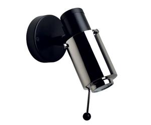 243 Lampe Murale Noir & Nickel avec LED