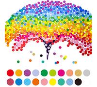 24320 PCS 0.6 cm Rond Polka Cercle Point étiquettes Mega Pack en assortiment de 20 couleurs