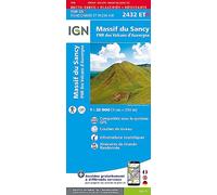 Cap Diffusion Top 25 - Massif du Sancy/PNR des Volcans d Auvergne (résistante) Bleu - Cartes topographiques