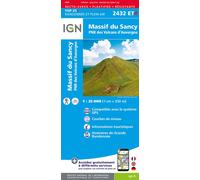 2432etr massif du sancy pnr volcans d'auvergne - resistante - Echelle 1: 25 000 - Collectif - Ign Institut Geographique National - Atlas / carte