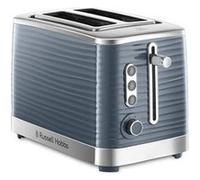 Russell Hobbs Grille Pain [Fentes Extra Larges] Inspire Gris (Design Moderne, Contrôle Brunissage ajustable, Tout type de pain, Décongèle, Chauffe Viennoiserie,Tiroir Ramasse Miettes) 24373-56