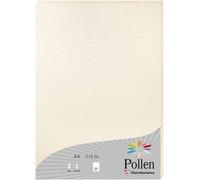 24386c - Étui De 25 Feuilles - Format A4 (21x29,7cm) - 210g/M² - Coloris Ivoire Irisé - Papier D'invitation Evènements Et Correspondance - Gamme Pollen - Papier Premium Lisse