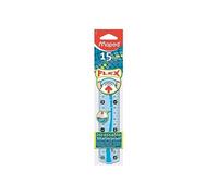 [244060-12] Maped Lot de 12 Règles plate Incassable Flex 15 cm Bleu ou Vert