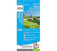 IGN – Carte topographique – 2443ET Monts de Lacaune La Salvetat-sur-Agout – Taille unique