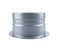 245 mm - Bride de raccordement en acier galvanisé - Raccord rond pour tuyaux flexibles ou rigides - Interface ronde - Conduit d'air pour tente de culture - Plaque de montage