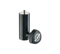 K&M 24521 Bride de réduction - Noir en acier - Adaptateur pour systèmes de haut-parleurs - sur pivot fileté 3/8" x 12 mm