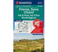 2458 firenze siena chianti Val di Pesa, Val d'Elsa, Monteriggioini; Maßstab 1:50.000 - Collectif - Kompass Karten - broché - Atlas / carte