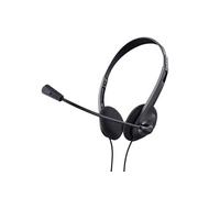 Trust 24659 écouteur/casque Avec fil Arceau Appels/Musique Noir