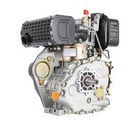247CC 4 Temps Moteur Diesel Système Refroidissement Air Forcé 3600 tr/min | 5CV Moteur Diesel Stationnaire avec 2.5 L Réservoir et Silencieux Intégré pour Pompe à Eau Microtillers